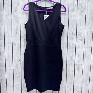 NWT Heloise Fashion Black Sleeveless Dress Size Large